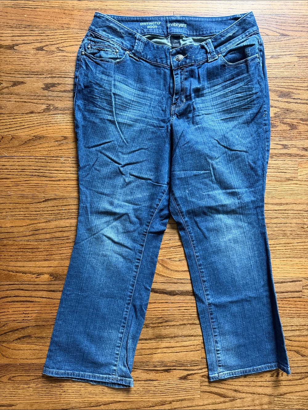 Lane Bryant Blue Bootcut Jeans - Classic Wash 16 petite